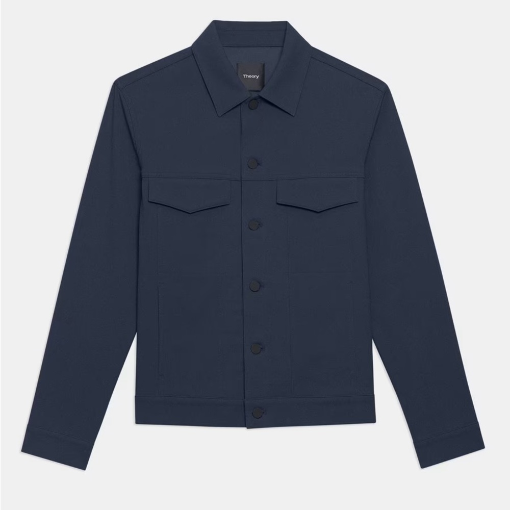Theory River Trucker Jacket in Neoteric Twill NWT